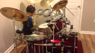 Travis testing his new setup and practice space