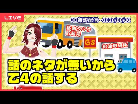 話のネタが無いから乙4の話する - 金曜夜の雑談配信 ('26/06/12)