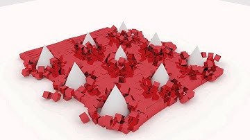 Blender Game Engine Physic Test__Spikes vs Cubes__[1080p60]