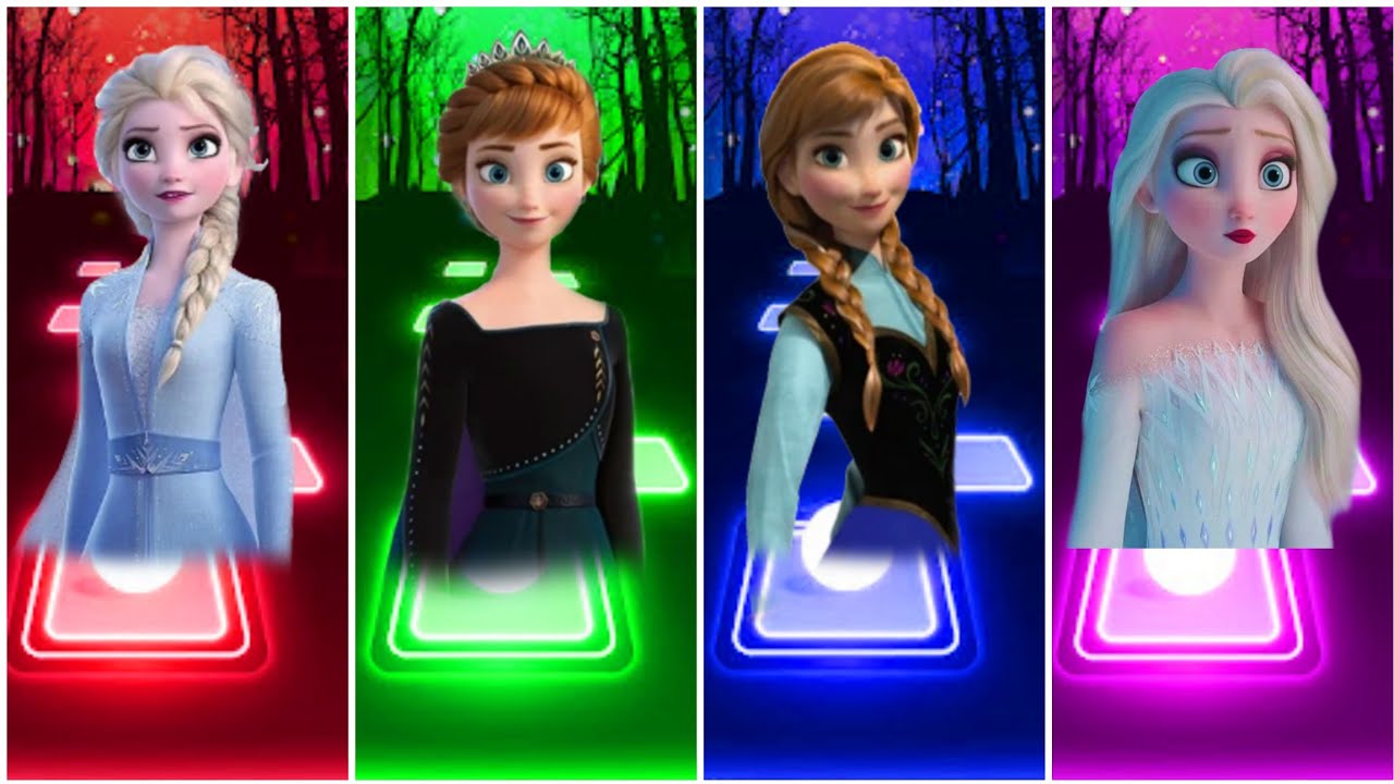 Moana How Far I'll Go 🆚 Elsa Let It Go🆚 Anna Do You Want to Build a Snowman 🆚 woo I see the lightl