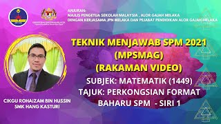 MATEMATIK : PERKONGSIAN FORMAT BAHARU SIRI 1