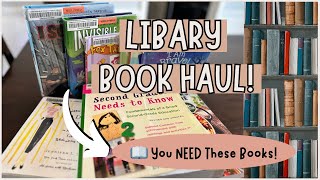 📚 Homeschool Library Book Haul | Must Read Books for Kids & Moms!
