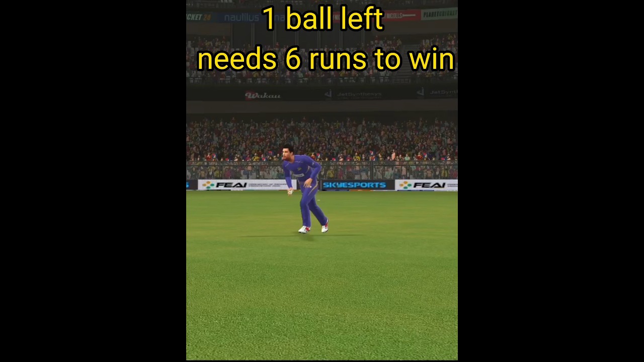 6 Runs Needed on Last Ball for Win - Can He Do It?! 