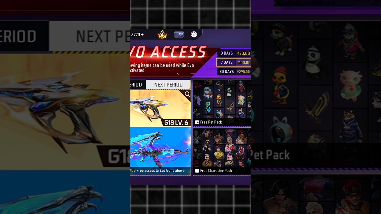 NEW NEXT MONTH EVO ACCESS EVENT 