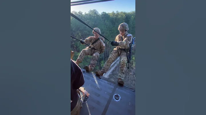 Army medics on rappel!