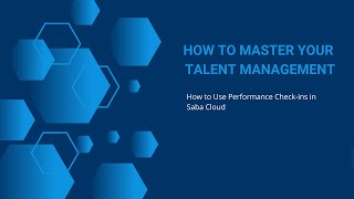 How to Use Performance Check-ins in Saba Cloud screenshot 4