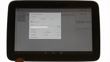 How to respond to a calendar invite using your Samsung Google Nexus 10 | Android tablet tutorials