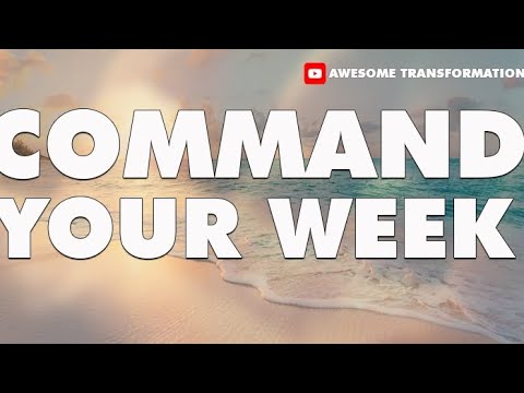 Monday Prayers - Command Your Week! - YouTube