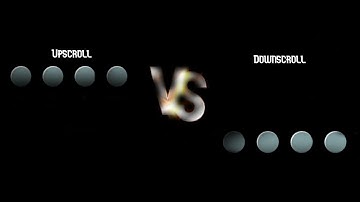 comparison of me playing on upscroll vs downscroll [roblox funky friday]