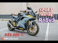 Yamaha R15v3 Độ Ghi Đông Cao Siêu Thoải Mái. Bản Độ Có 102 tại Miền Bắc. R15v3 Độ Sport Touring NTN?