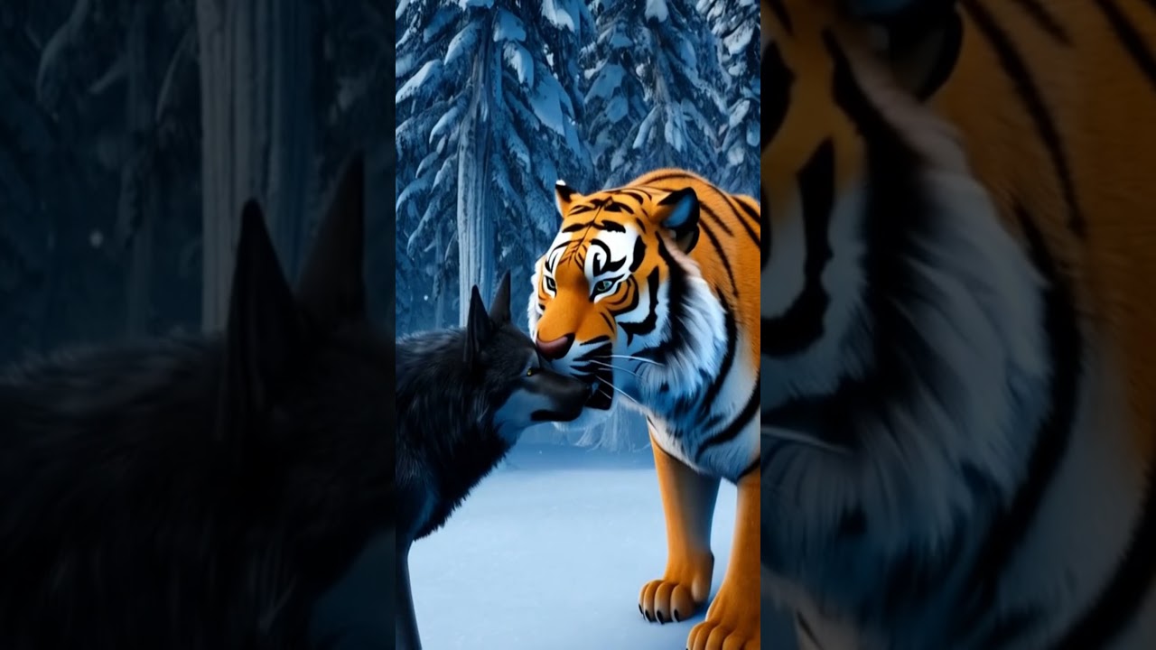 Siberian Tiger vs  Alpha Wolf – Who Is the True Pack Leader?