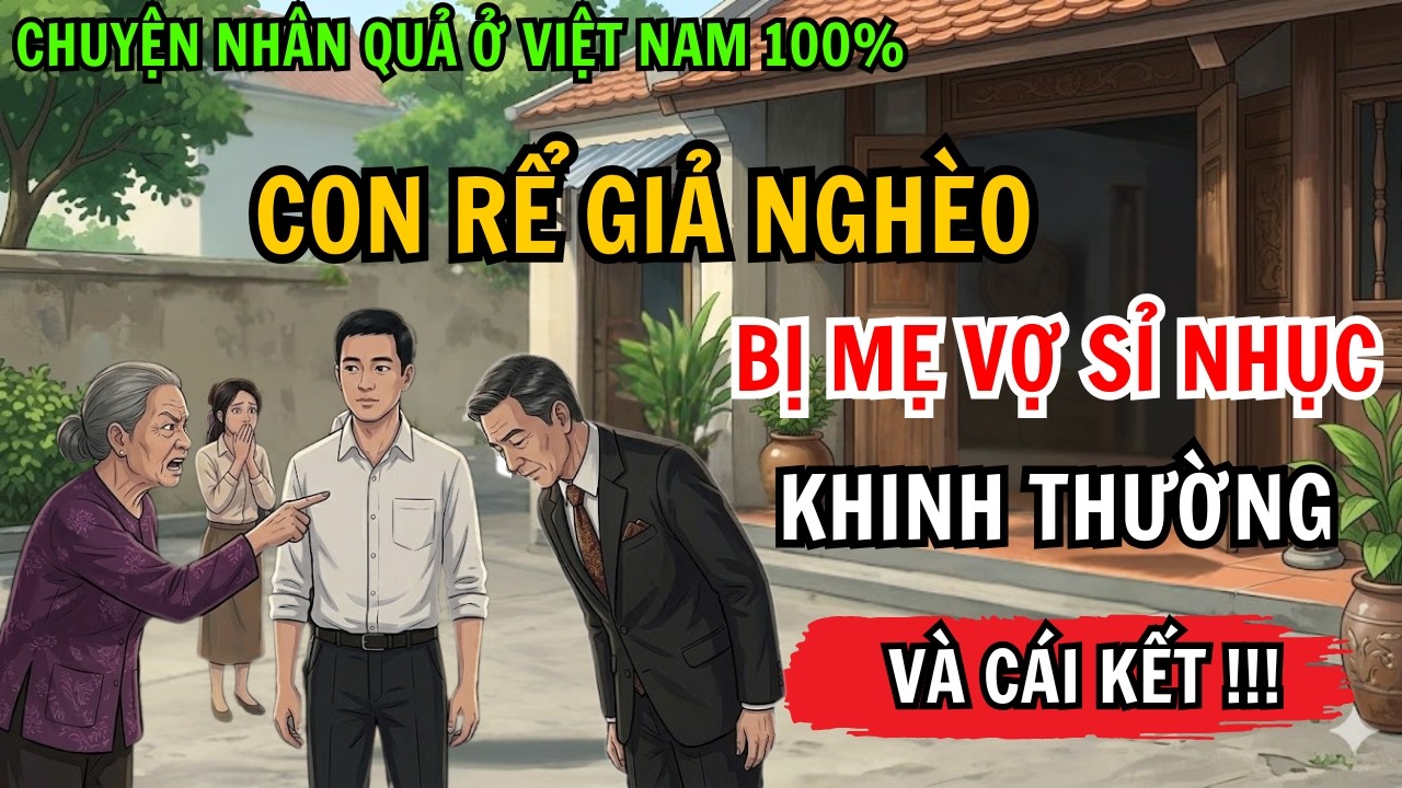 Chuyện Nhân Quả: Con Rể Giả Nghèo Bị Mẹ Vợ Khinh Thường Suốt 3 Năm Và Cái Kết