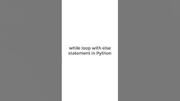 How to implement while loop with else statement in Python #pythonshot #python3 #coding #shorts #code