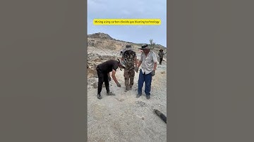 Mining using carbon dioxide gas blasting technology #co2blasting #mining #co2rockblasting #blasting