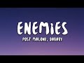 Post Malone Enemies Feat DaBaby Lyrics mp3