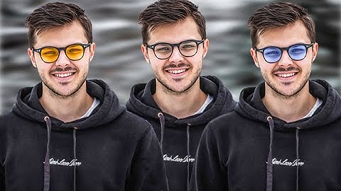 How to Change Glasses Color in Photoshop
