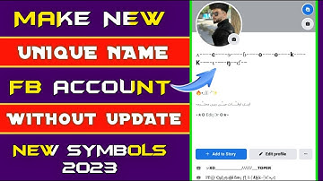 How To Make Unique Name Facebook Account Without Update 2023 | Create Invalid Name facebook id 2023