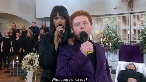 Singing “What does the fox say” in “funeral”