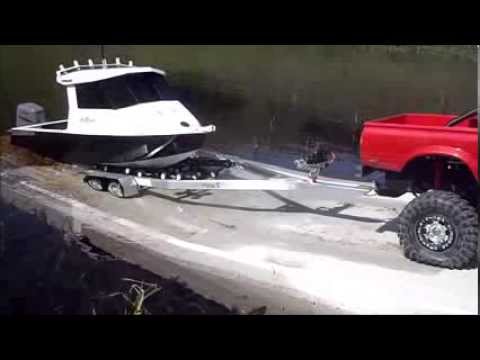 R/C Aluminium Fishing Boat with Proboat Outboard - YouTube