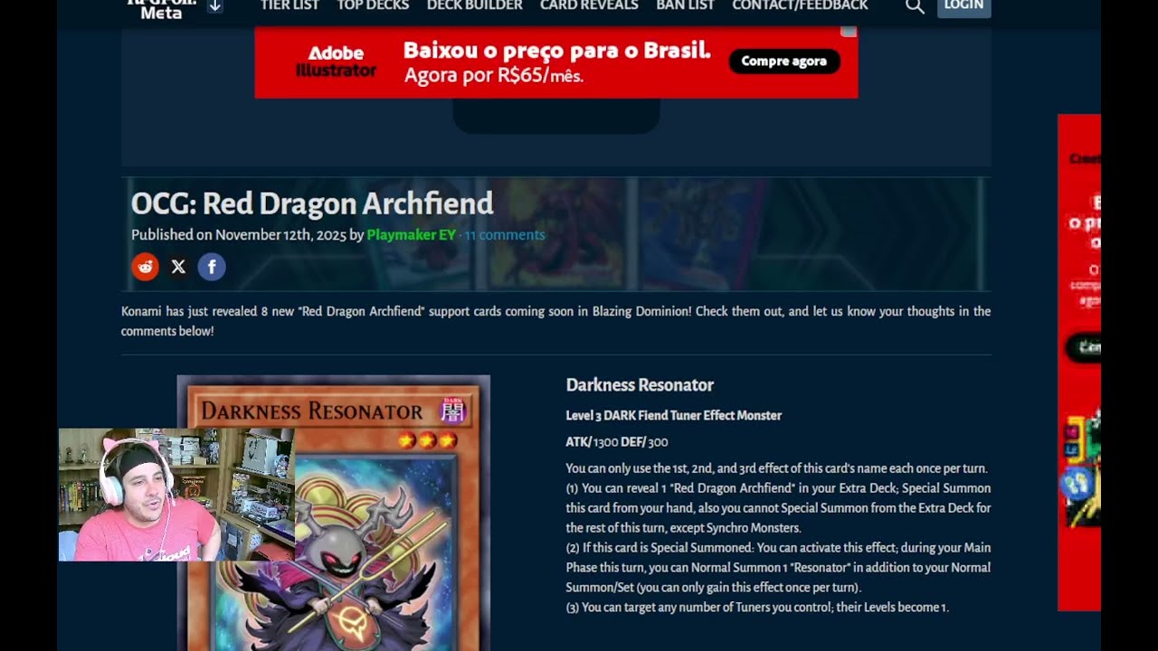 Novidades! Red Dragon Archfiend + CARTA absurta de Dragunity + YCS Pittsburgh