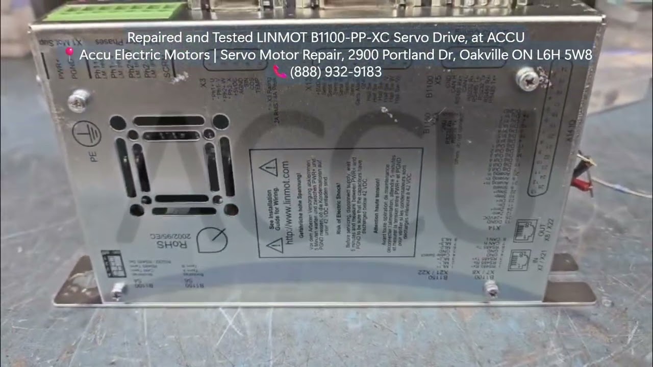 Repaired and Tested LINMOT B1100-PP-XC Servo Drive, at ACCU