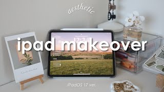 ✨aesthetic✨ iPadOS 17 lockscreen & homescreen setup (+ what’s in my iPad) 🤍 screenshot 5