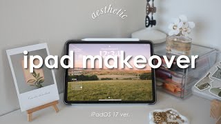 ✨aesthetic✨ iPadOS 17 lockscreen & homescreen setup (+ what’s in my iPad)