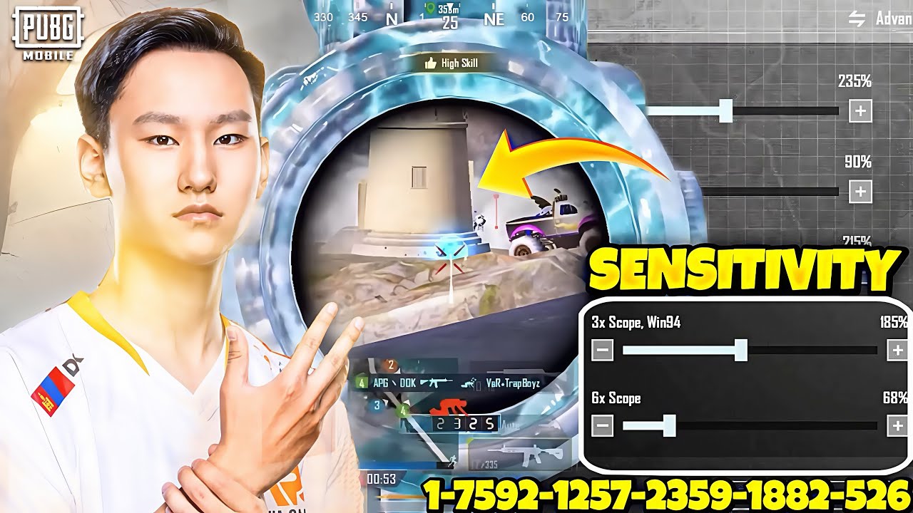 APG|DOK😱 LONG RANG Brust Sensitivity Settings🎯 100% Real Sensitivity BGMI🚨