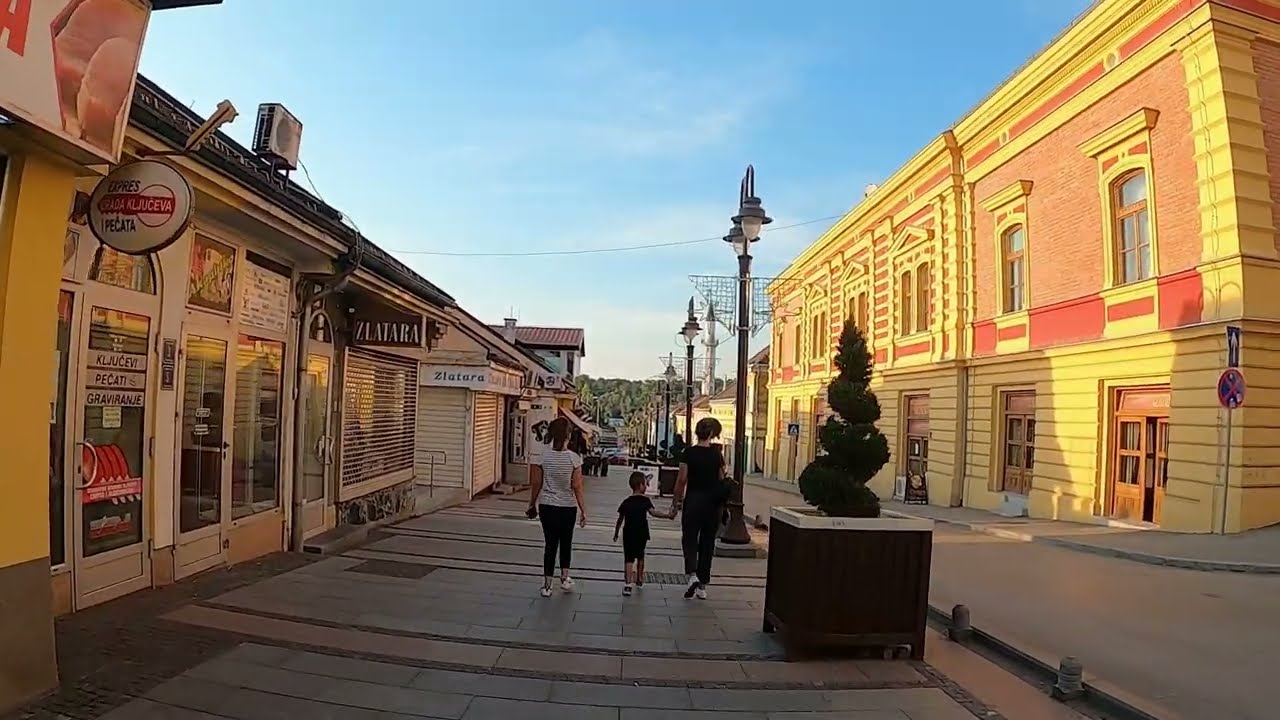 Walking around downtown Brcko Bosnia