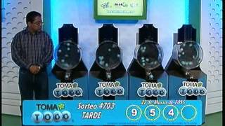 Sorteo Toma Todo # 4703 del 22 de Marzo de 2015 (Tarde).