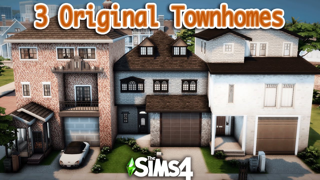 Sims 4 Building Shells TownHouse Shells: FIRST LOOK! || Sims 4 Speed Build - YouTube