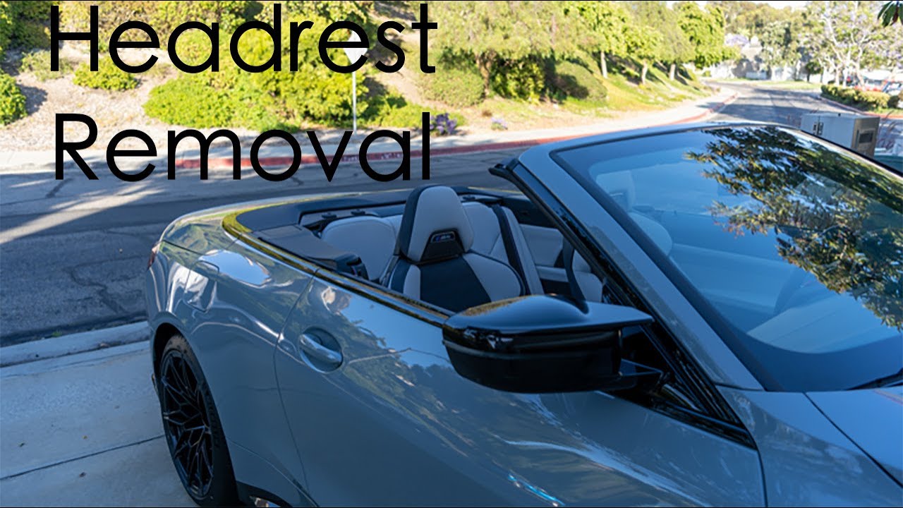BMW Convertible Rear Headrest Removal | #shorts - YouTube