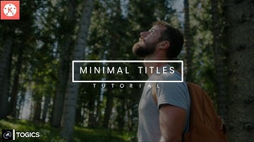 MINIMAL TITLES | TEXT ANIMATION | KINEMASTER TUTORIAL