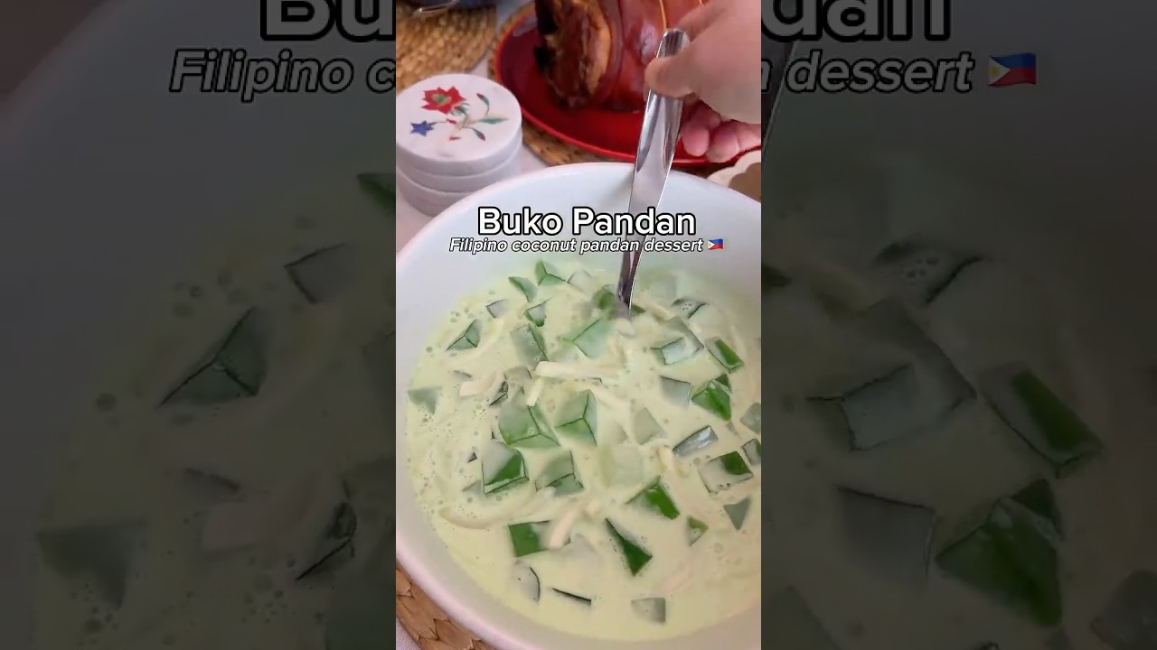 Buko Pandan 🎄A classic Filipino coconut pandan dessert  