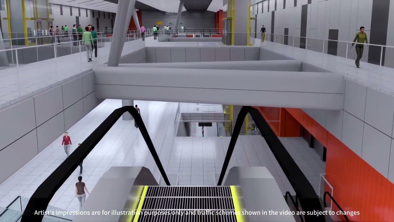 Overview of Cross Island Line Punggol-Extension (CPe) Riviera station 🚆