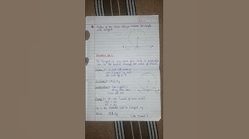 Class 10 # ch. no.10 #Circle # Theorem 10.1 &10.2 with solution # NCERT #MATH