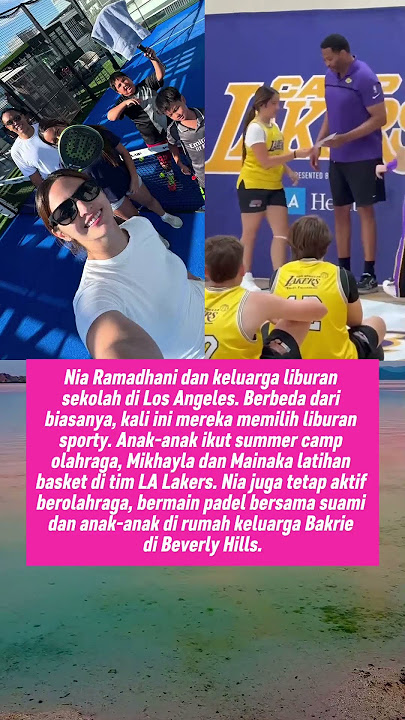 Nia Ramadhani dan Ardi Bakrie Ajak Keluarga Liburan dan Olahraga ke Los Angeles