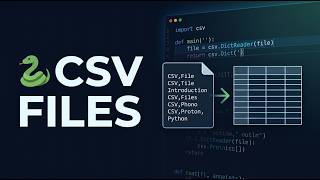 118 🐍 Introduction to CSV Files in Python | Read and Write Tabular Data