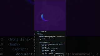 Cursor Tube Animation 💻. #cover #coding #ytshorts #shorts #viral #html #css#javascript