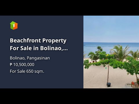 Beachfront Property For Sale in Bolinao, Pangasinan - YouTube