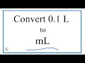Liters to Milliliters Conversion