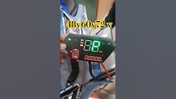 Multi voltage ebike digital display |  odometer digital cluster 48v 60v 72v #automobile #smartphone