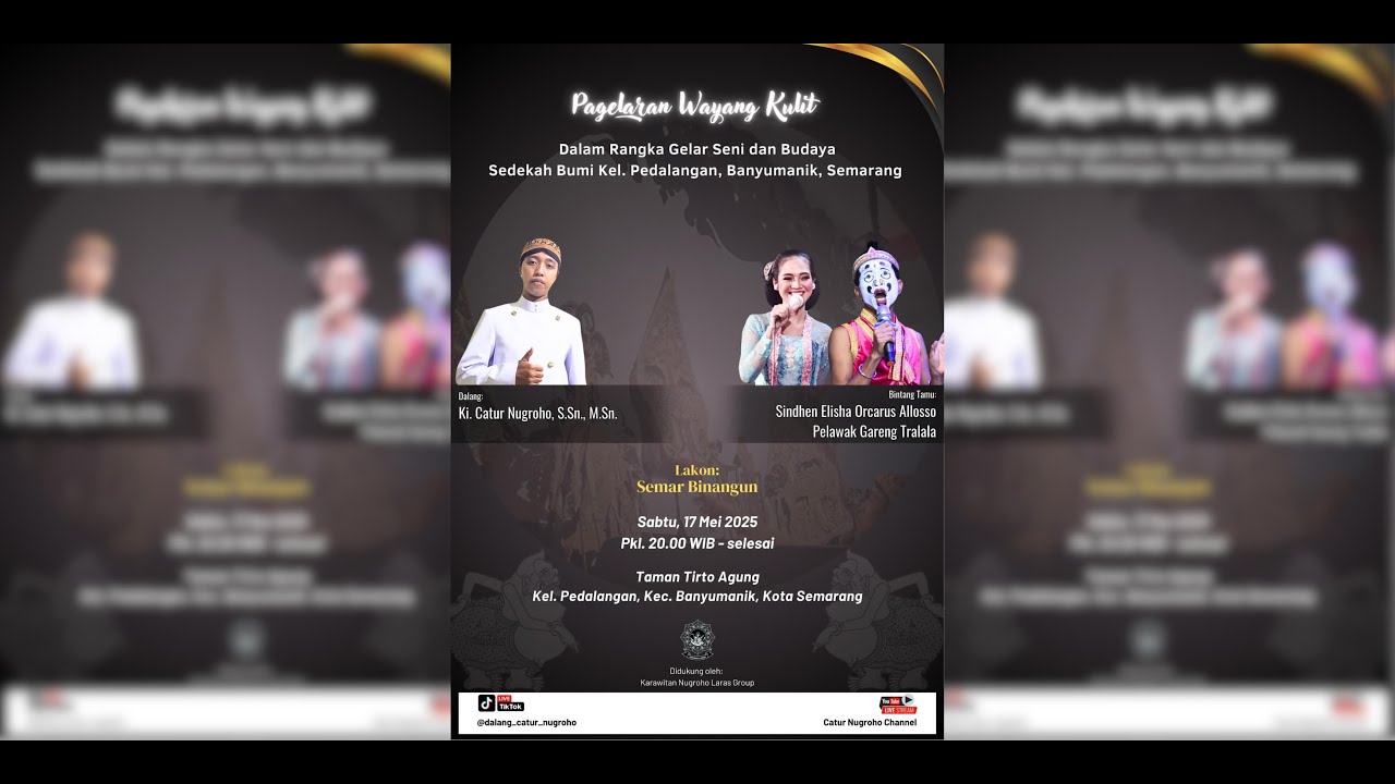 🔴📡Live Pagelaran Wayang Kulit Ki Catur Nugroho, M.Sn.  // Lakon 