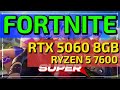 FORTNITE CHAPTER 6 SEASON 3 SUPER | RTX 5060 8GB + RYZEN 5 7600 | FullHD 1080p + UltraHD 4K 2160p