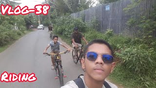 Ciycle riding with friends....