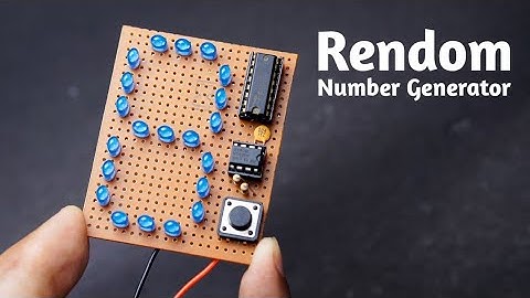 Rendom Digit Generator Circuit || Gebruik van CD4026 IC