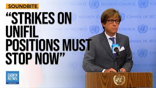 ‘Unacceptable’: France Responds To Israel’s Fire On UN Peacekeepers In Lebanon | Dawn News English