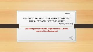 Module 13 |  Data Management Stock Inventory | Bridge Service Research Training