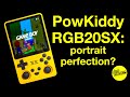 Powkiddy rgb20sx  11 screen portrait form factor  better than rgb30