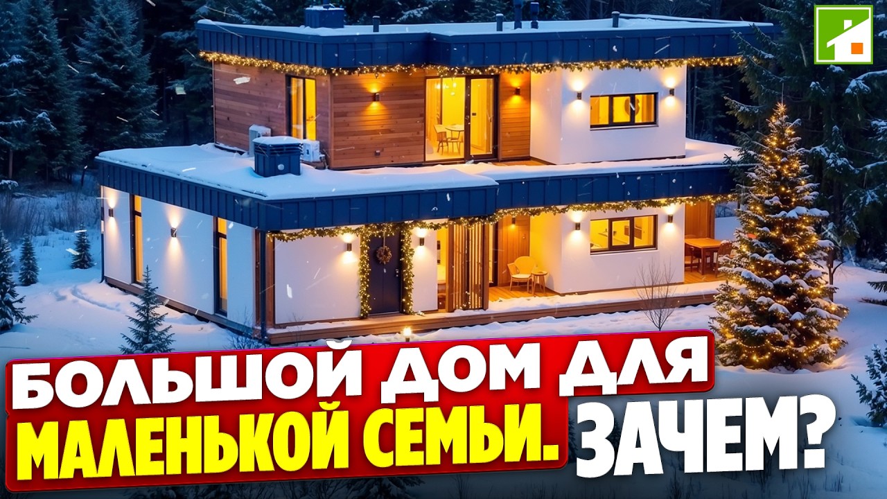 Обзор современного дома с особым взглядом хозяев на архитектуру и планировки. Индивидуальный проект!